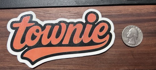 Townie glossy vinyl sticker - townie,