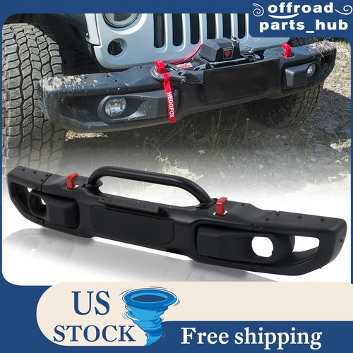 Black aluminum front bumper - front,
