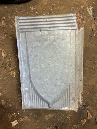 Antique embossed tin metal - tin,
