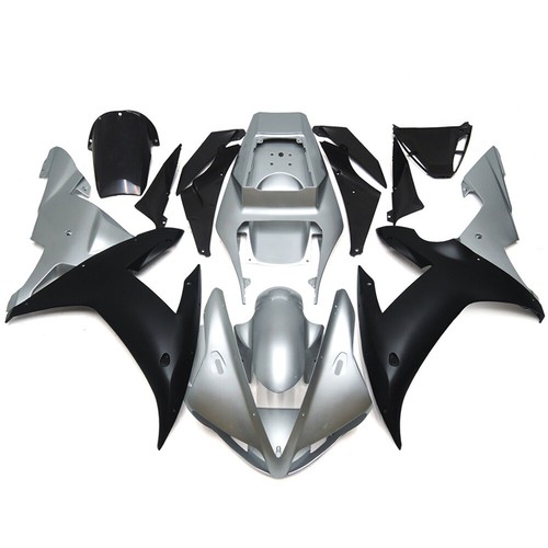 Silver black plastic fairings - black,