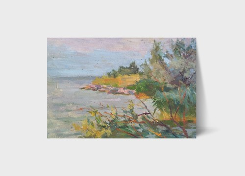 Oil painting summer ukrainian - painting,
