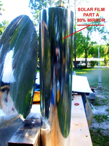 Adhesive mirror solar water - adhesive,