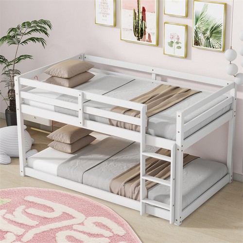 Wood twin over floor - twin,