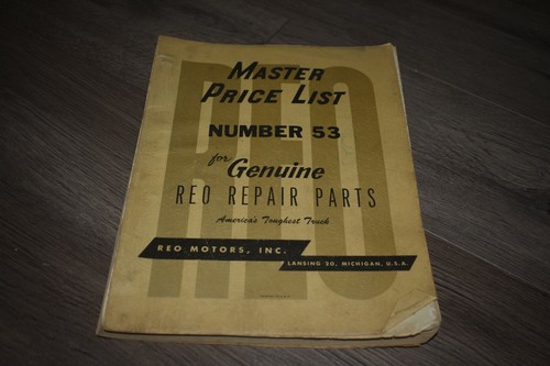 Reo motors inc - motors, master