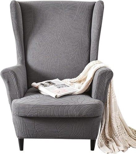 Wingback chair slipcover - chair,