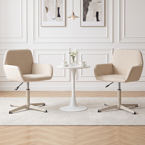 2pcs vanity chair with back - 2pcs,