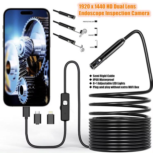 Dual lens endoscope boresope - endoscope,