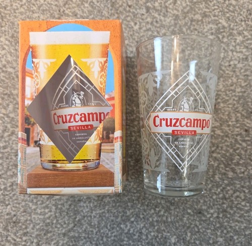 Cruzcampo half pint - cruzcampo, glass