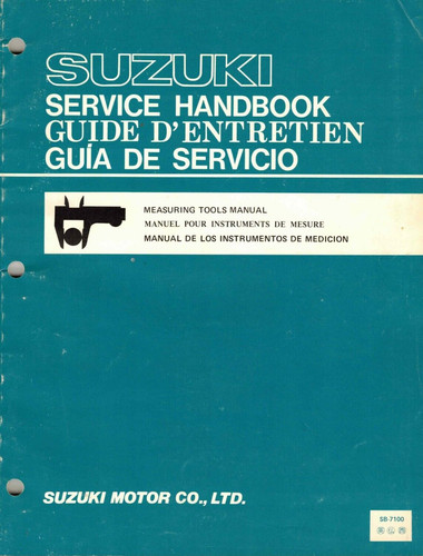 Nos genuine suzuki - suzuki, measuring