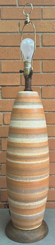 Vintage 1960s striped ceramic - 1960s,