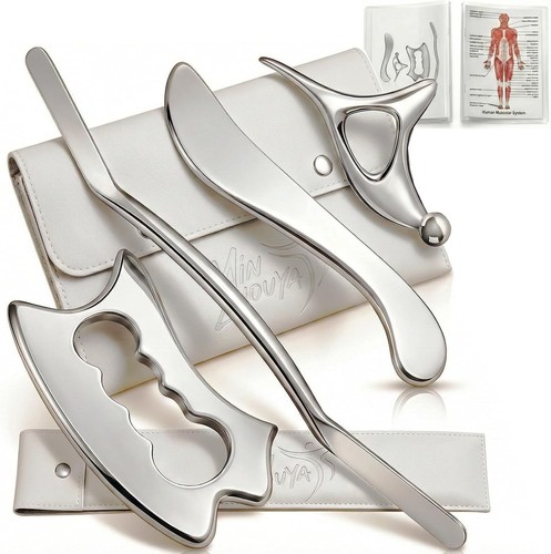 Stainless steel muscle scraper - stainless,
