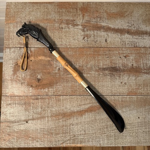 Vintage horse head shoe horn - shoe,