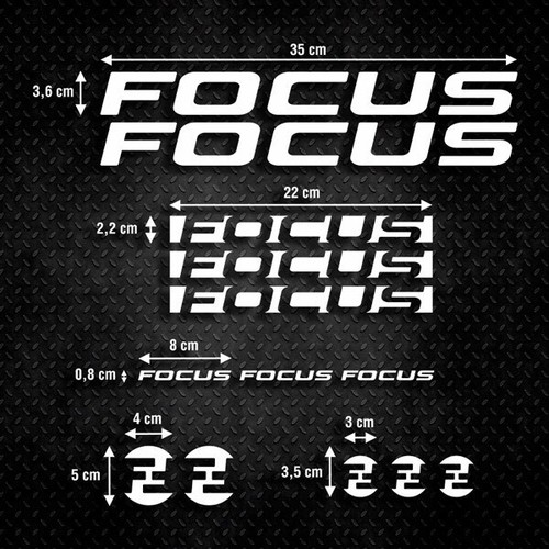 Focus classic vinyl stickers - vinyl,
