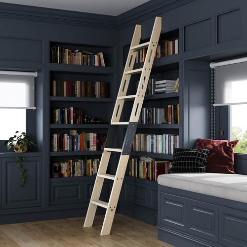 8ft wooden step ladder with - 8ft,
