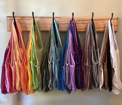 Mesh market bag long - market,