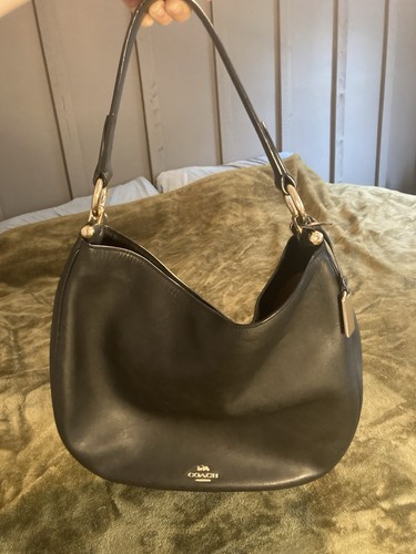 Coach womens black leather - black,