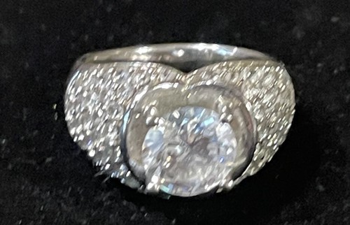 Qvc diamonique solitaire pave - qvc,