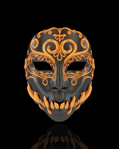 Printed opulent masquerade - 3d,