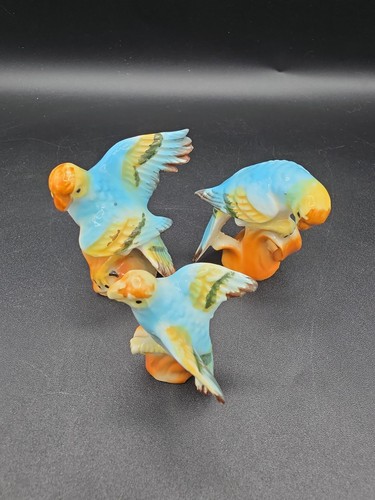 Vintage porcelain parrot - vintage,