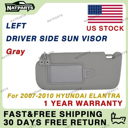 Left driver side sun visor - driver,