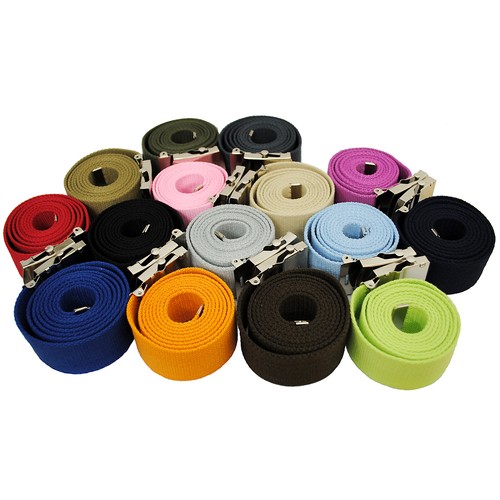 Military style canvas web belt - web,