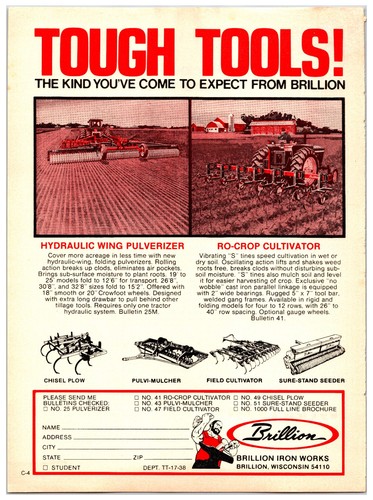 Original 1978 brillion tillage - original,