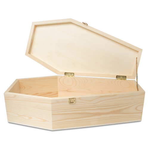 Wooden coffin box inch - wooden, 24