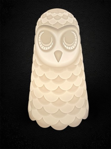 Ikea owl lamp - white, solbo