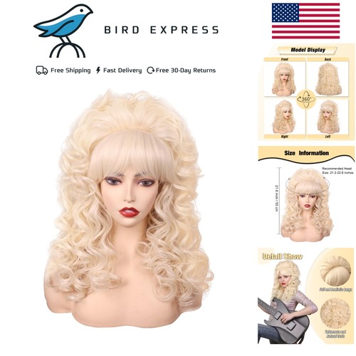 Dolly parton wig blonde long - wig,
