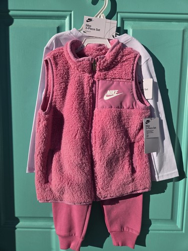 Girls nike piece set - girls, pink