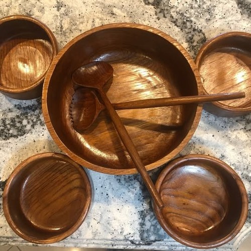 Genuine teak piece - genuine, salad