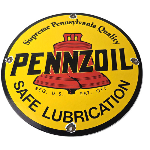 Vintage pennzoil sign - vintage,