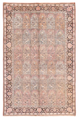 Vintage hand knotted area rug - vintage, hand-knotted