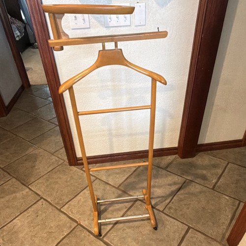 Wood valet stand smooth finish - wood,