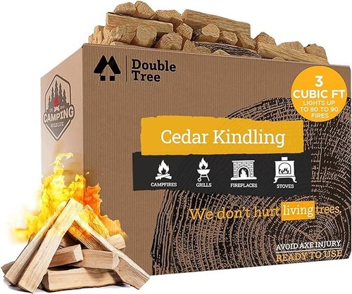 Cedar kindling fire starter - fire,