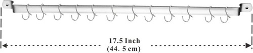 Pot pan rail rack hooks - pot,