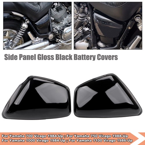 Pair black battery side covers - battery,
