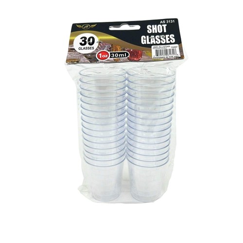 Plastic shot glasses 30 - oz,