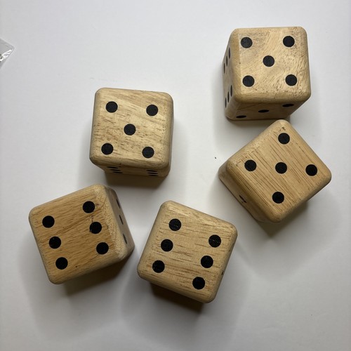 Vintage 4solid wood dice - vintage, 1/4solid