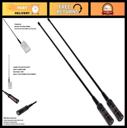 Dual band whip antenna - band,