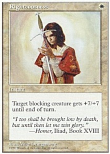 Righteousness damaged 5th - ~,