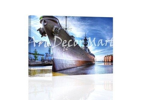Uss wisconsin canvas or - uss,