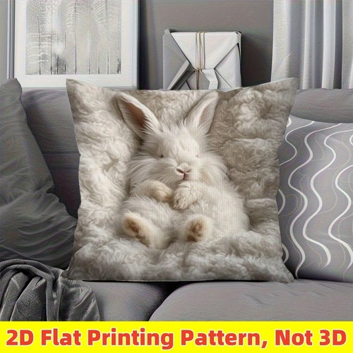 Cozy bunny pillow cover - bunny, soft
