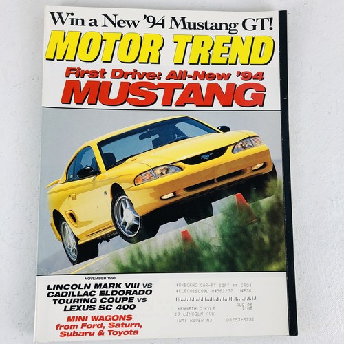 Vtg motor trend magazine - motor,
