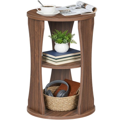 Round 3tier wooden - side, end