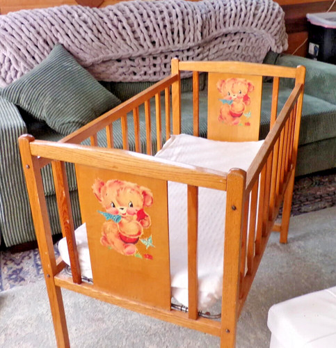 Vintage wooden baby doll