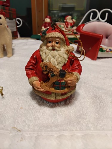 Santa claus ornament round - santa,