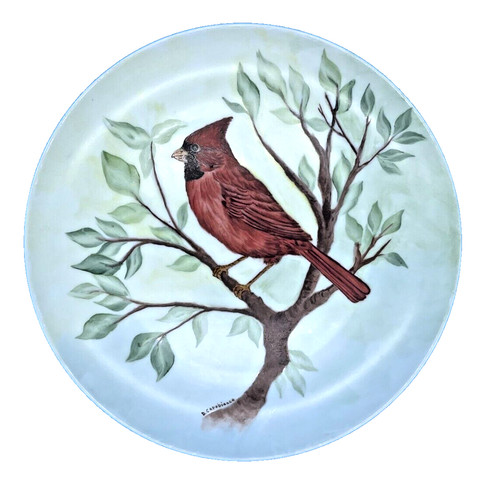 Hand painted cardinal tree - cardinal,