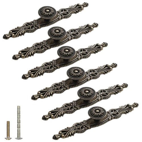 6pcs antique bronze cabinet - bronze,