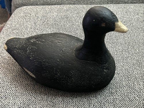 Vintage american wooden coot - vintage,